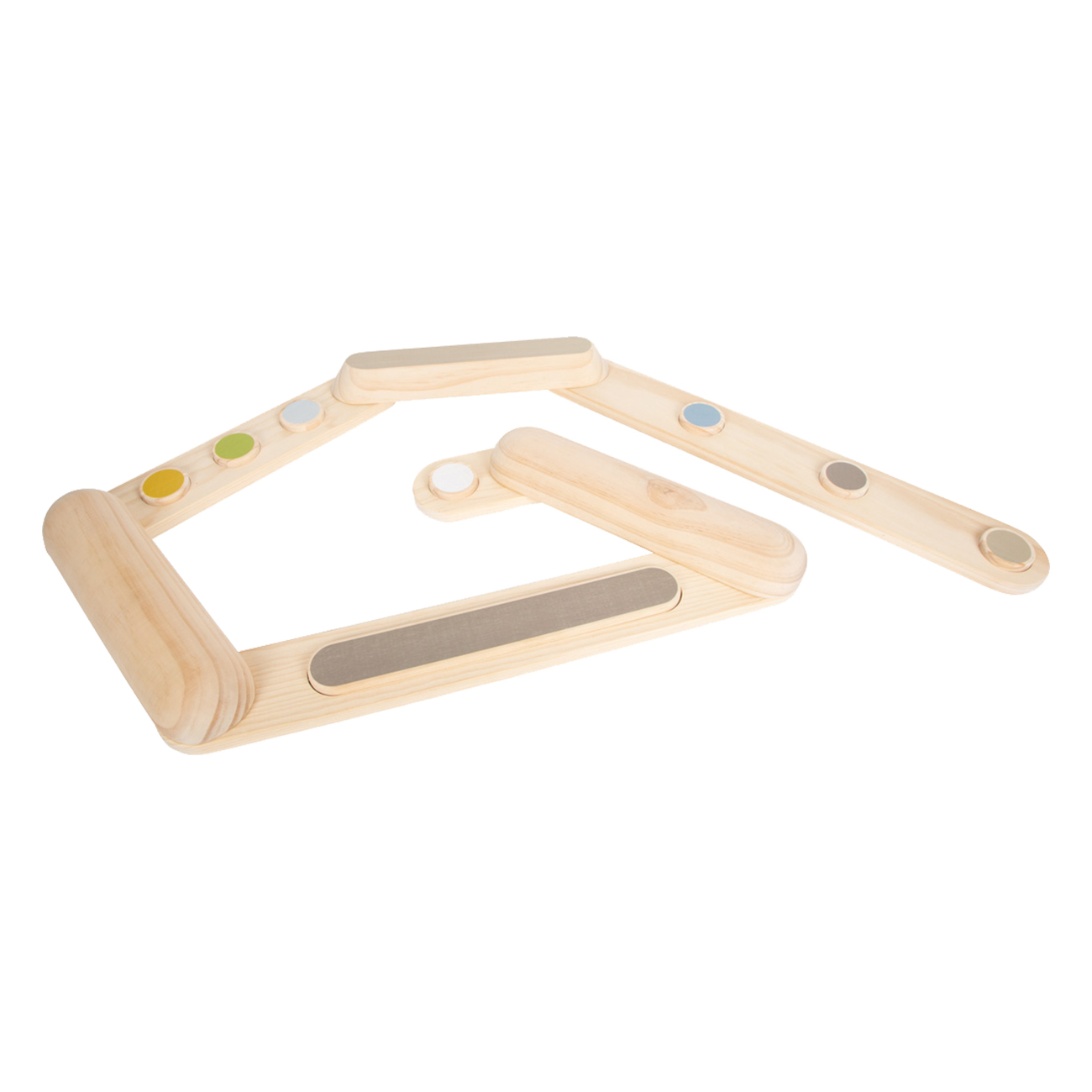 Smallfoot Balancierstege Adventure 12241 braun | Balancespiel | Holzspielzeug | ab 3 Jahren | Gleichgewicht | Indoor- und Outdoorspielzeug