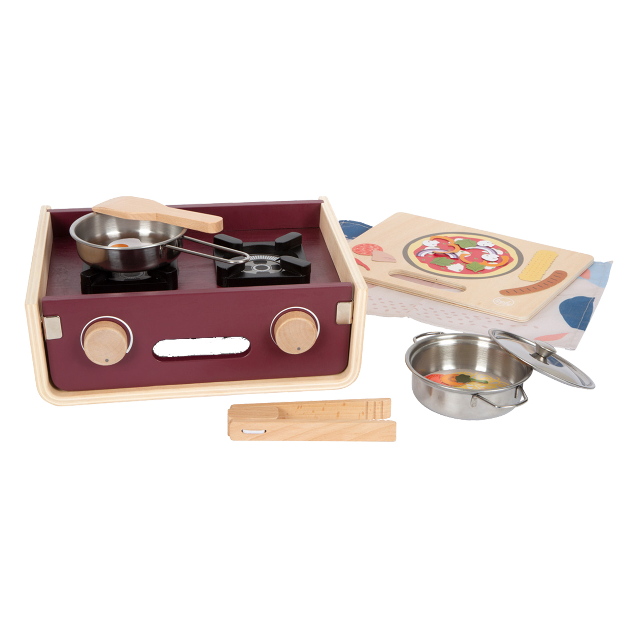 Small Foot Wooden Camping Play Kitchen Tasty 9dlg - Image 3