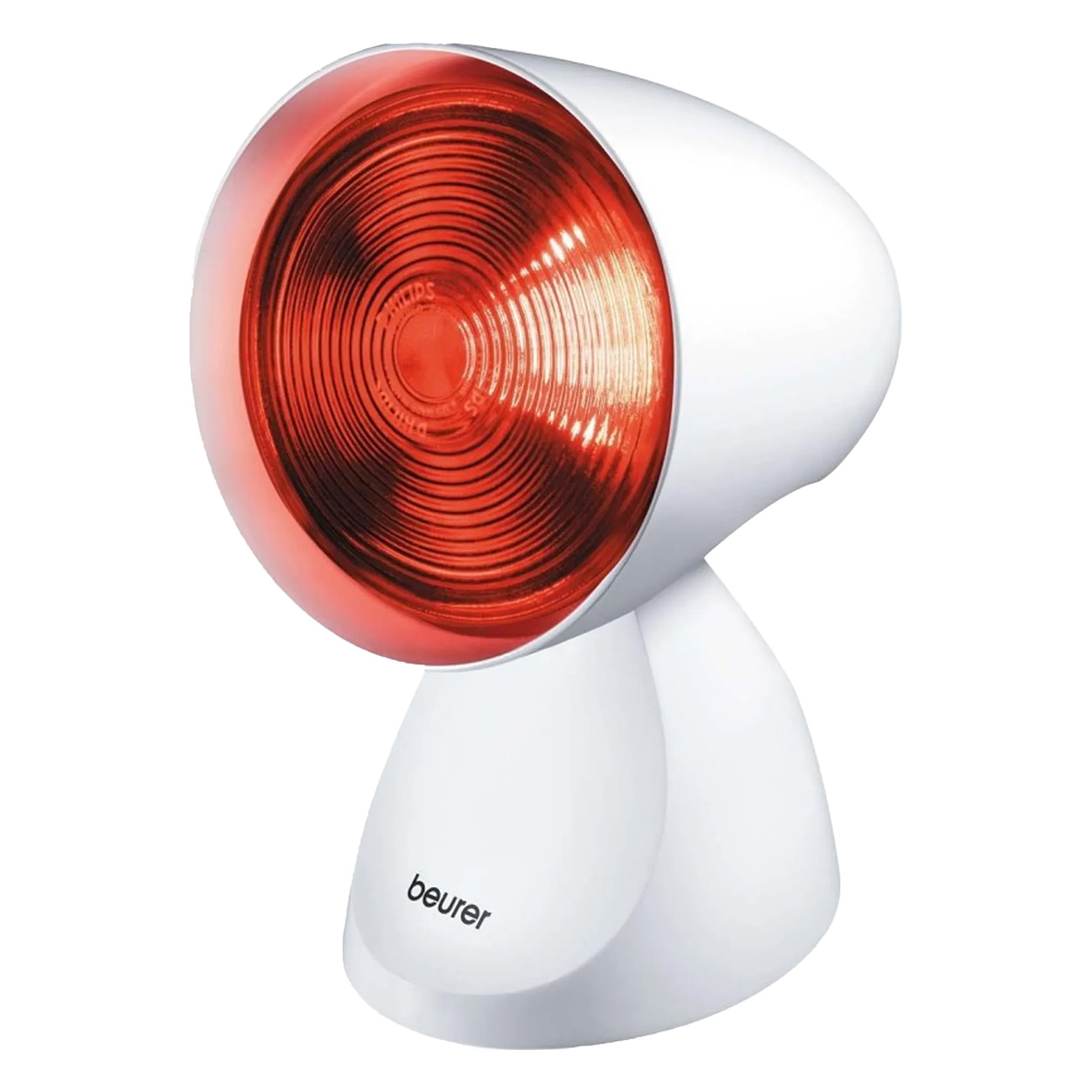 Beurer IL 21 Infrarotlampe | gegen Erkältungen, Verspannungen, Muskelkater | Intensiv-Infrarotlicht | 5 Neigungspositionen | 150 Watt