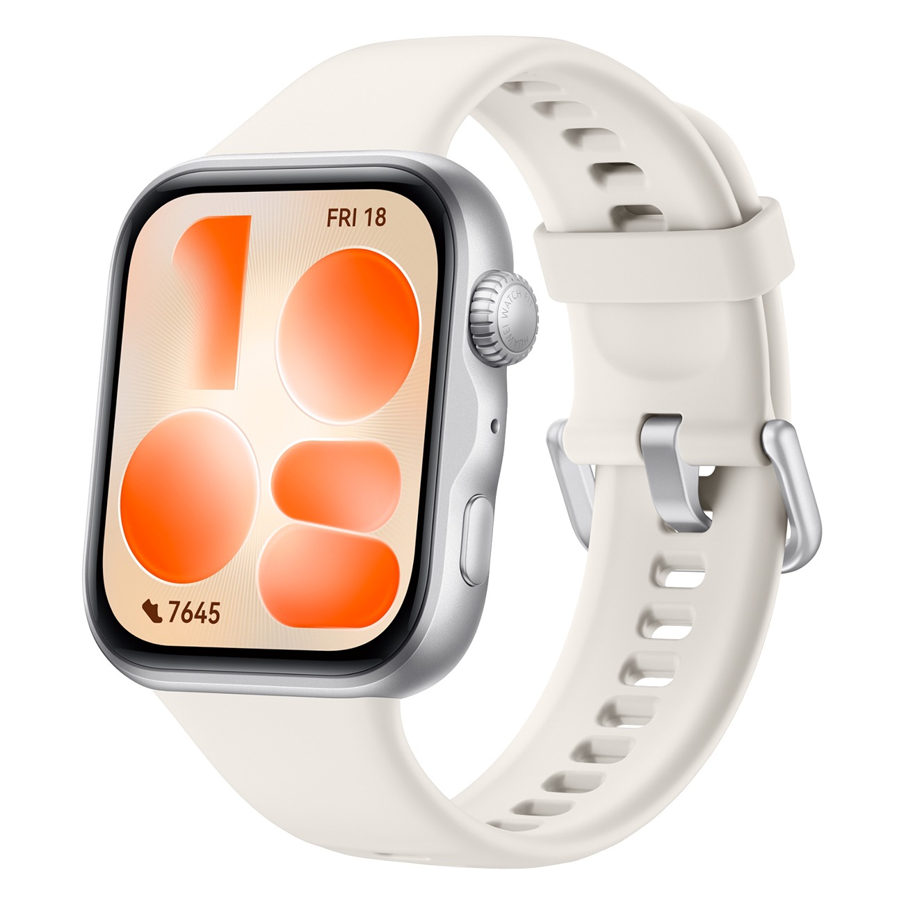 Huawei Watch Fit 5 Silbernes Gehäuse Aus Einer Aluminiumlegierung + Weißes Fluorelastomer-Armband - Image 8