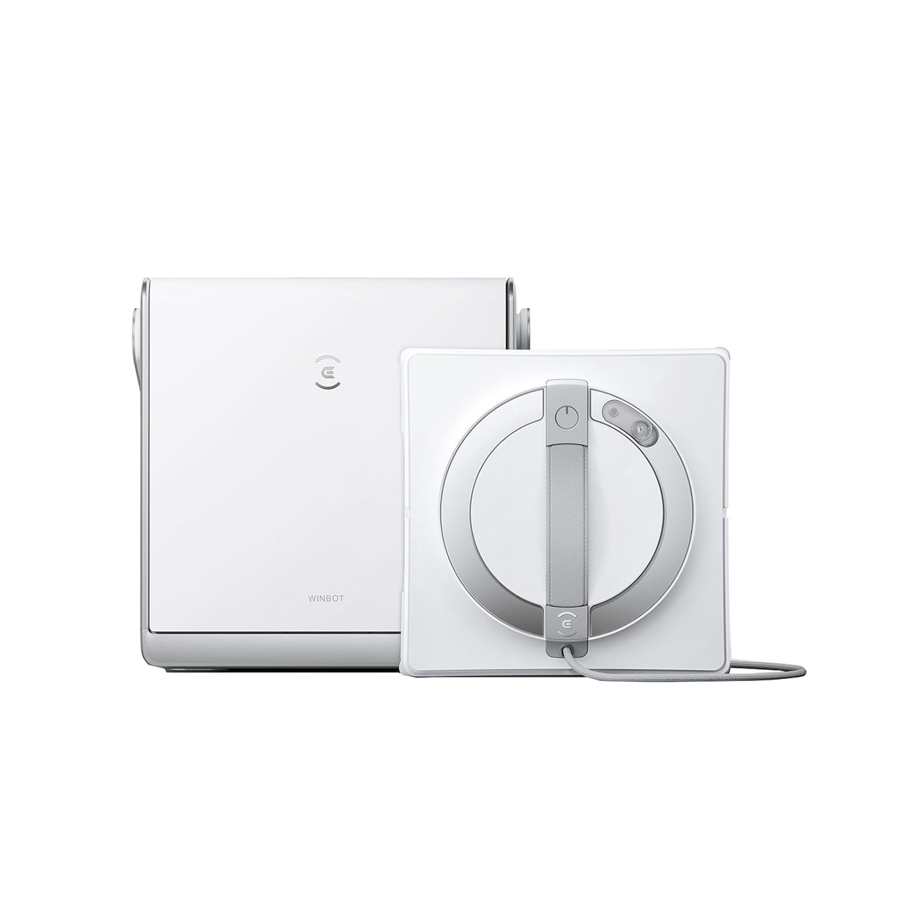 Ecovacs Winbot W2 OMNI wei? | Fensterputzroboter | 6-in-1 Multifunktionsstation | 12-stufiges Schutzsystem | Weitwinkel-Spr?hzerst?ubungsungstechnologie mit 3 D?sen