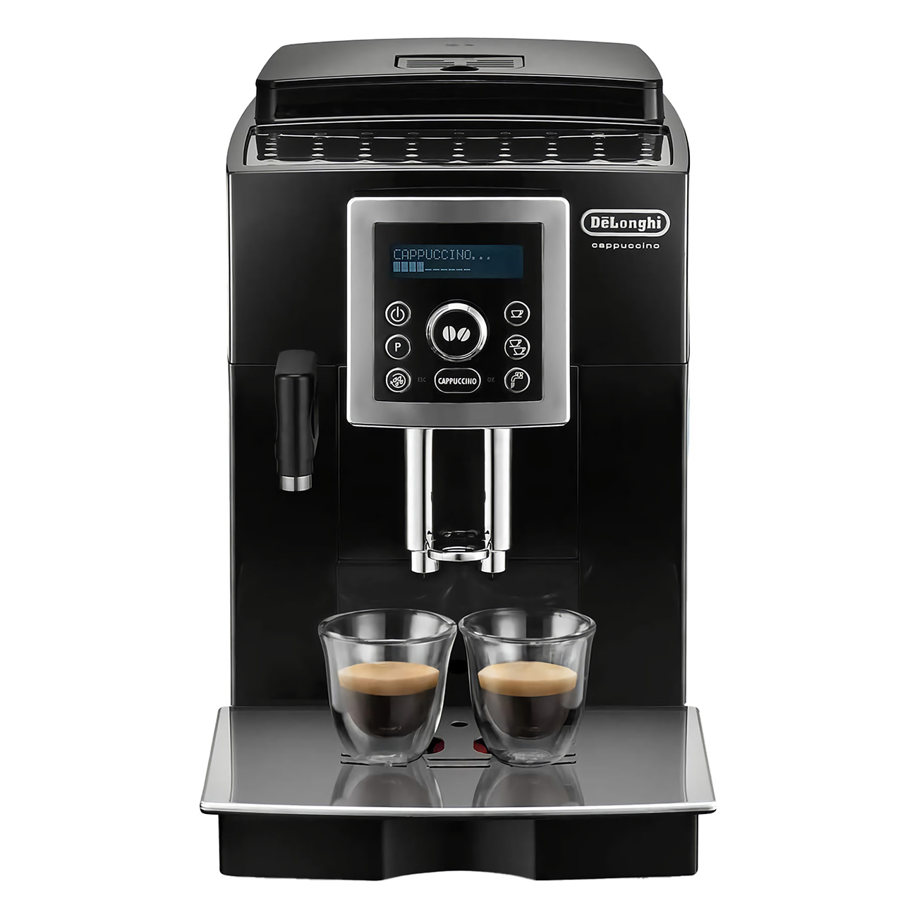 Delonghi ECAM 23.466 B Schwarz | Espresso-/Kaffeevollautomat | 15 bar | 1450 Watt | 250 g Bohnenbehälter | 1.7 Liter Wasserbehälter | entfernbarer Wassertank