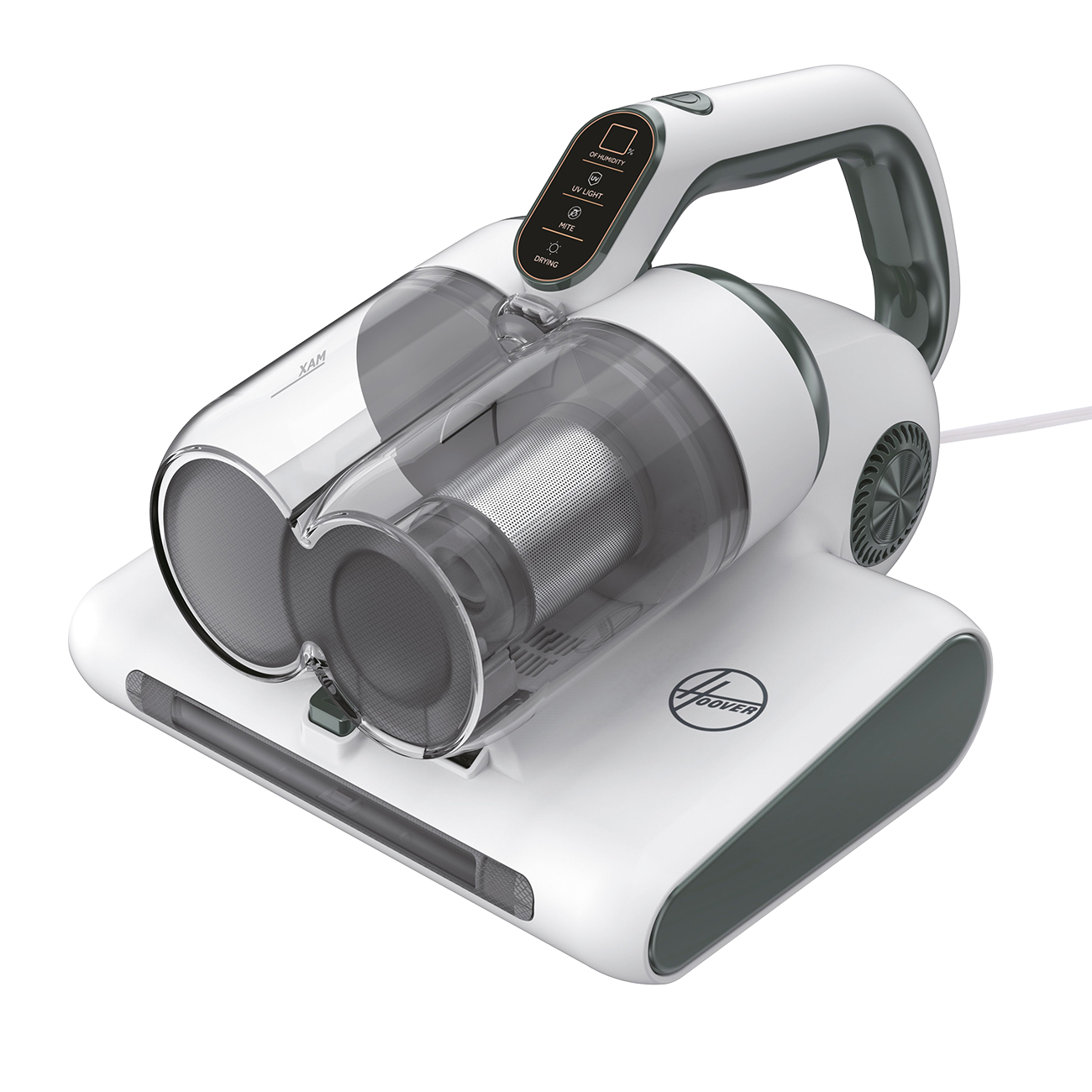 Aussteller Hoover HMC510UV 011 weiß | Matratzensauger | 4-in-1 Funktion | Motorisierte Bürstwalze | Hybrid-Walze | LED-Display | Staubsensor | 0.6 L | 5 m Kabel