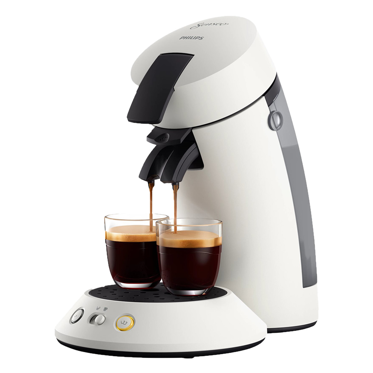 Senseo CSA210/10 Original Plus | Pad & Kapselmaschine | Kaffeemaschine | Kaffee Boost Technologie | Crema Plus Technologie | 1 oder 2 Tassen gleichzeitig