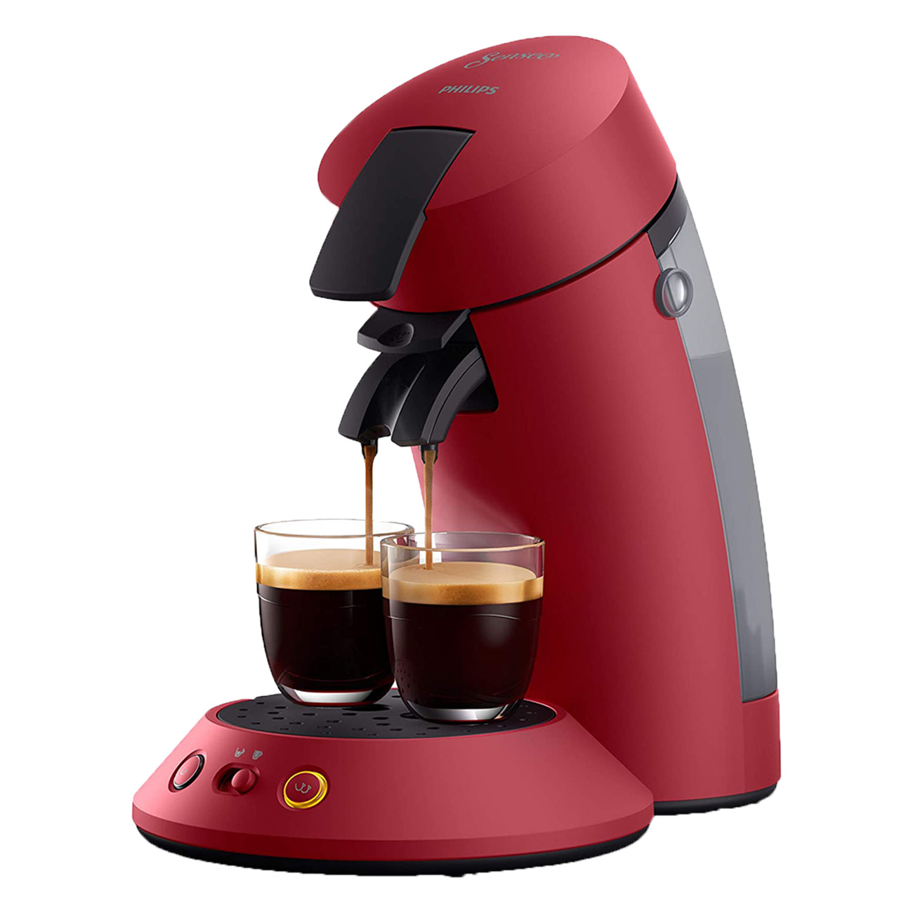 Senseo CSA210/90 Original Plus | Pad & Kapselmaschine | Kaffeemaschine | Kaffee Boost Technologie | Crema Plus Technologie | 1 oder 2 Tassen gleichzeitig