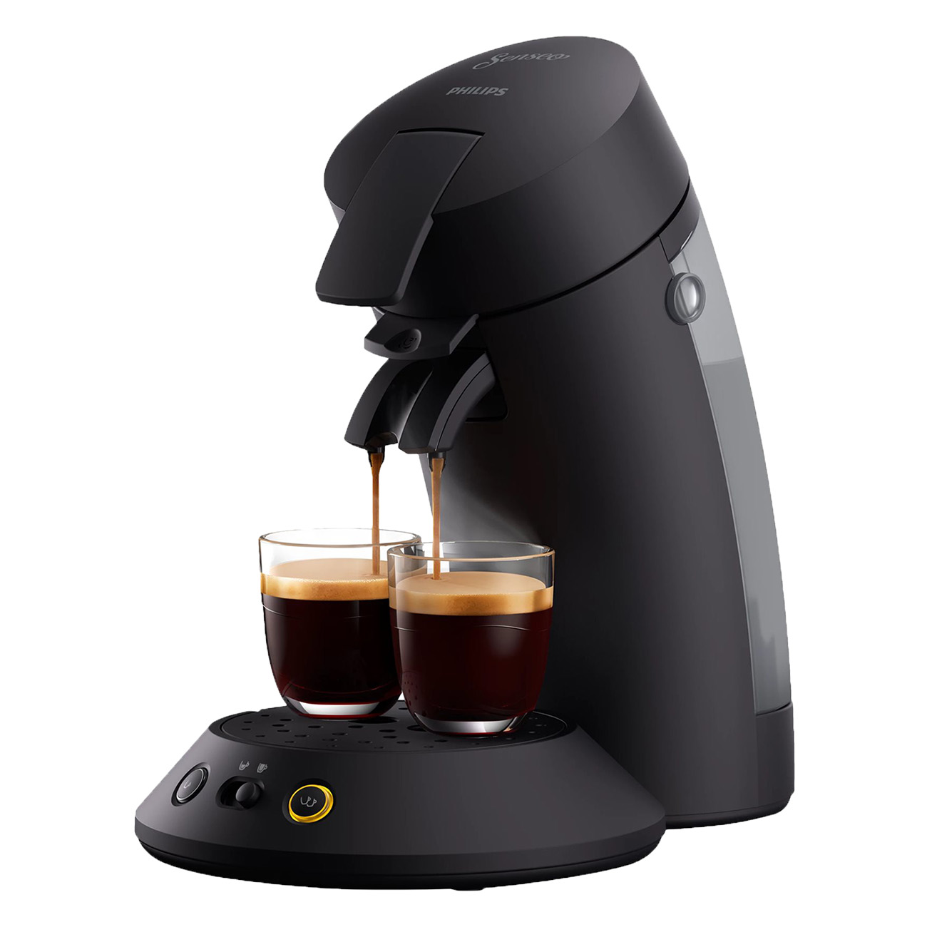 Philips Senseo CSA210 | Kaffeemaschine | Padmaschine | Kaffee Boost | Crema Plus | Zwei Tassen gleichzeitig | Automatische Abschaltung | Piano Black