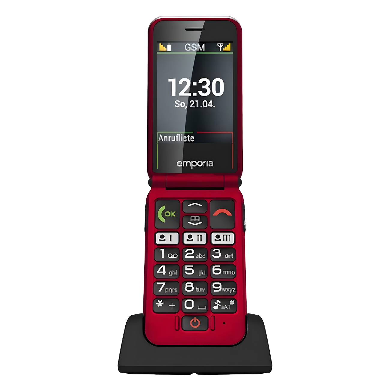 Emporia JOY-LTE (2025) | Seniorenhandy | Einfache Bedienung | LTE & Bluetooth Konnektivität | Standbyzeit bis zu 360 Std | Akku austauschbar